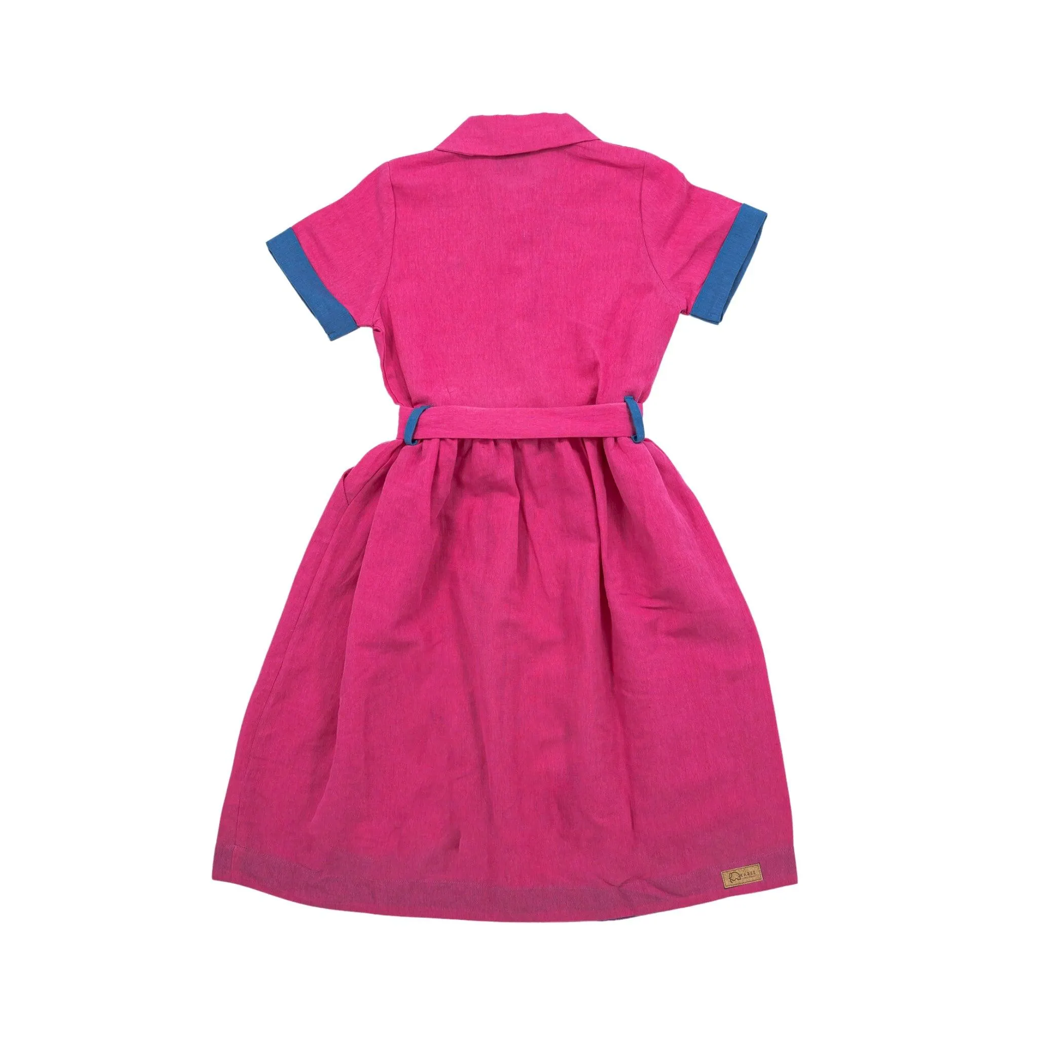 Sustainable Summer Fun: Eco-Friendly Fuchsia Linen Dress