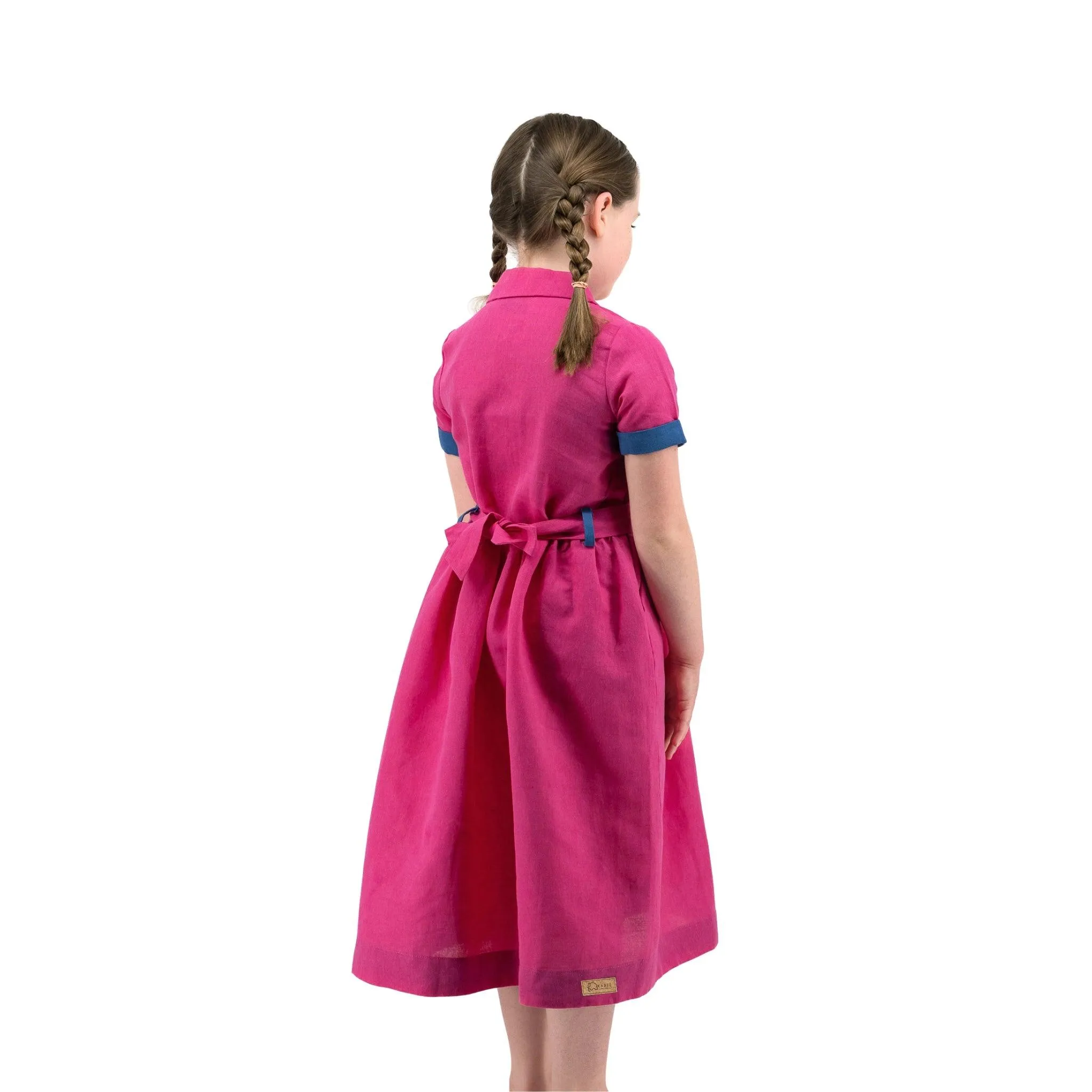 Sustainable Summer Fun: Eco-Friendly Fuchsia Linen Dress