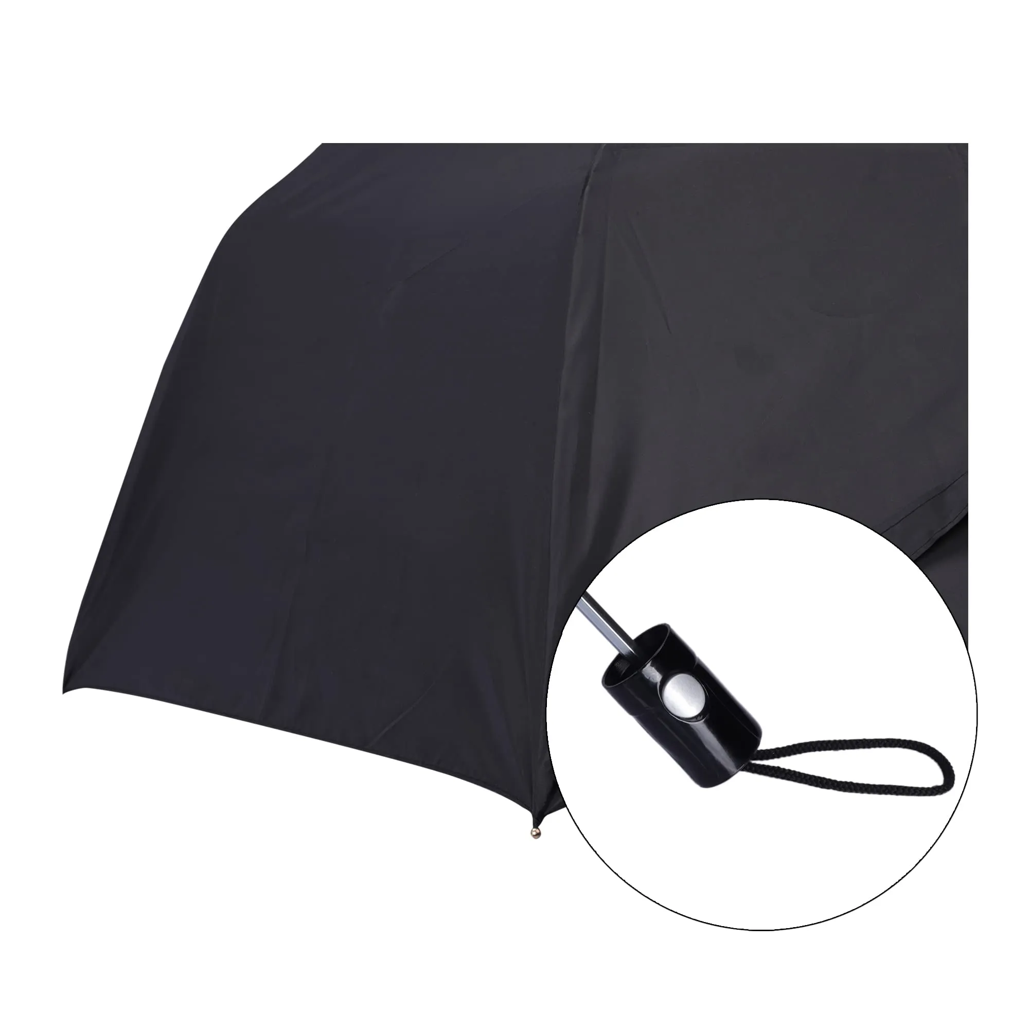 THE CLOWNFISH Umbrella Savior Series 3 Fold Auto Open Waterproof 190 T Polyester Double Coated Silver Lined Umbrellas For Men and Women (Black)