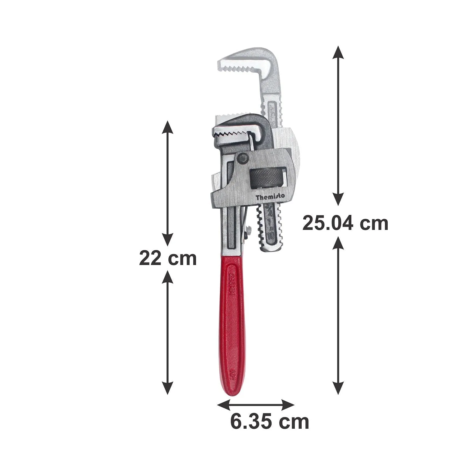 Themisto TH-T24 10 inch Adjustable Pipe Wrench