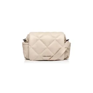 Tiba   Marl Nova Eco Compact Quilted Changing Bag - Oyster