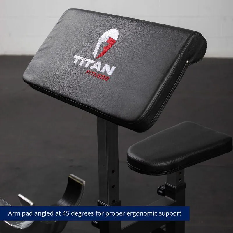 Titan Adjustable Preacher Curl Station