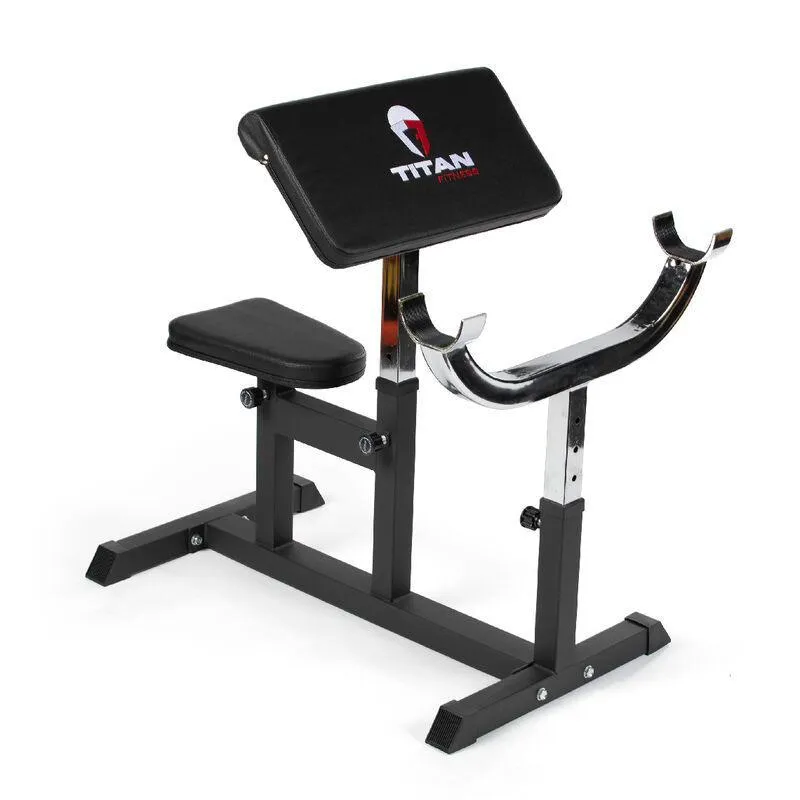 Titan Adjustable Preacher Curl Station