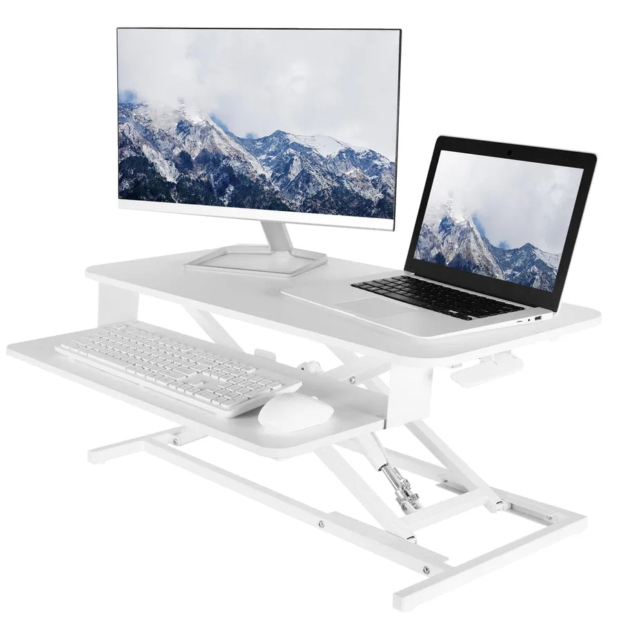 VIVO32" Height Adjustable Standing Desk Monitor Riser