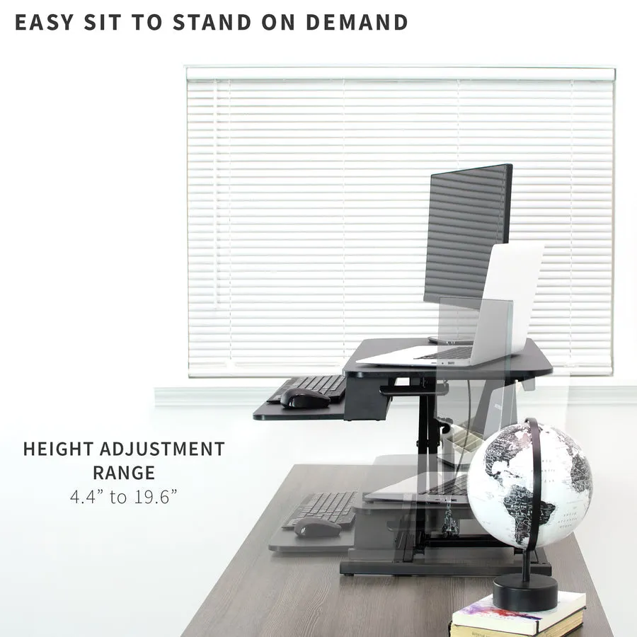 VIVO32" Height Adjustable Standing Desk Monitor Riser