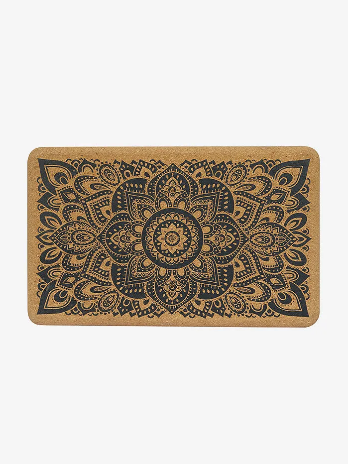 Yoga Design Lab Cork Brick - Mandala Black